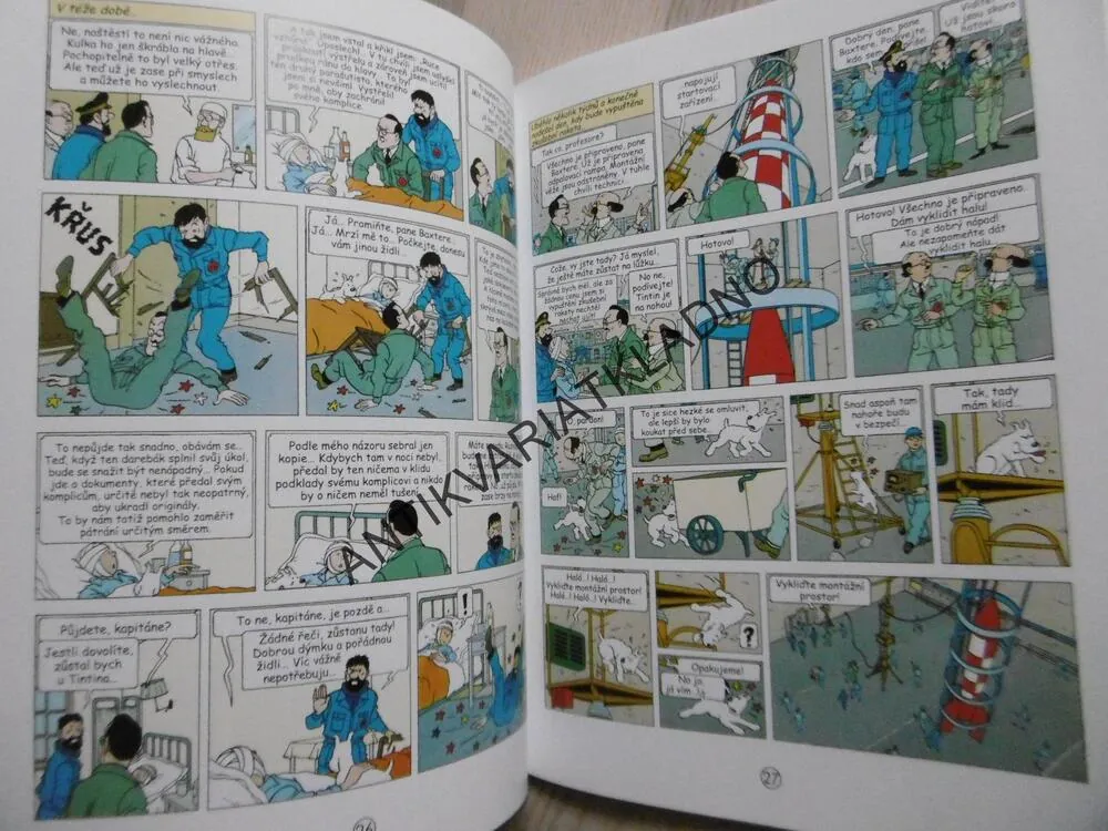 TINTINOVA DOBRODRUŽSTVÍ, MÍŘÍME NA MĚSÍC, HERGÉ, **an
