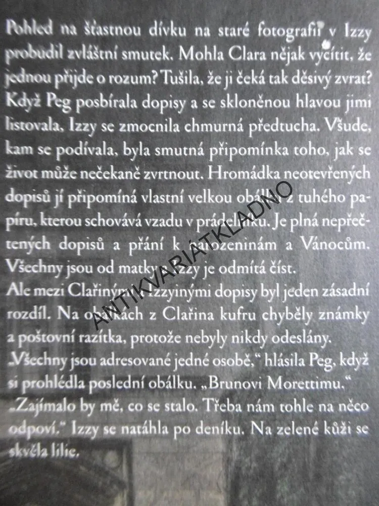 TMAVÉ STĚNY WILLARDU, ELLEN MARIE WISEMANOVÁ, **an
