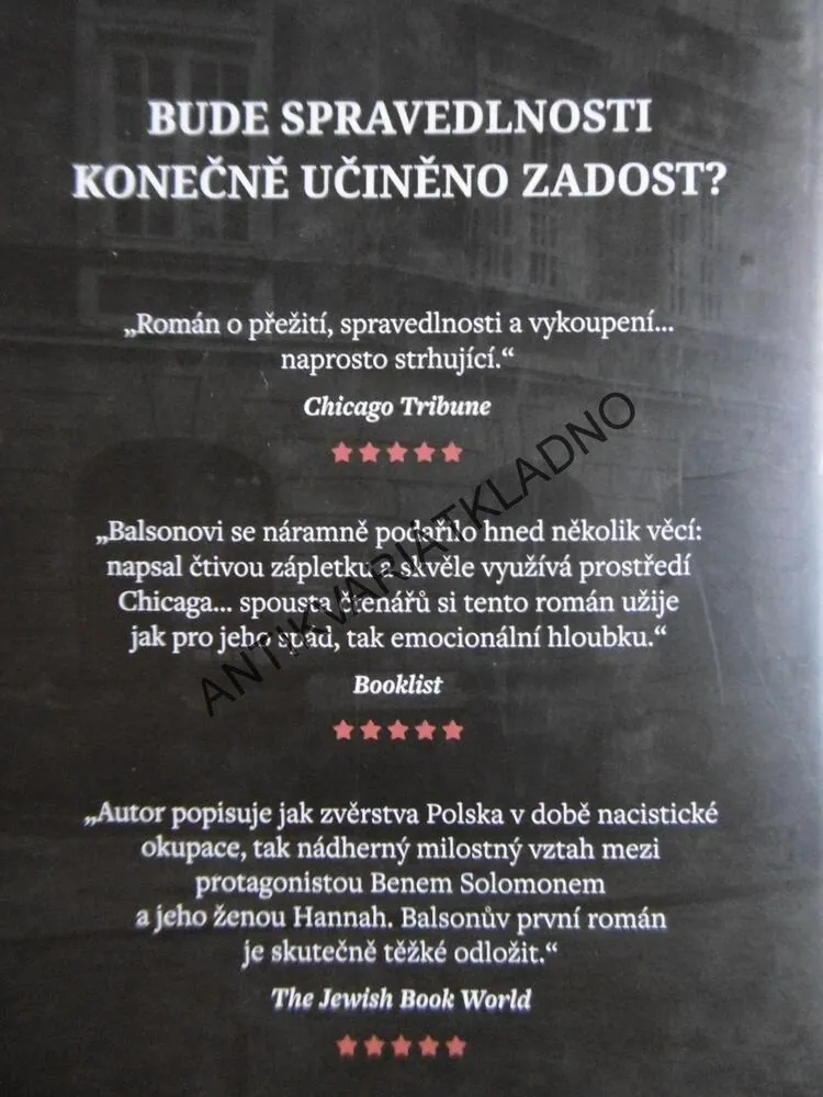 BÝVALI JSME BRATŘI, RONALD H. BALSON, **an