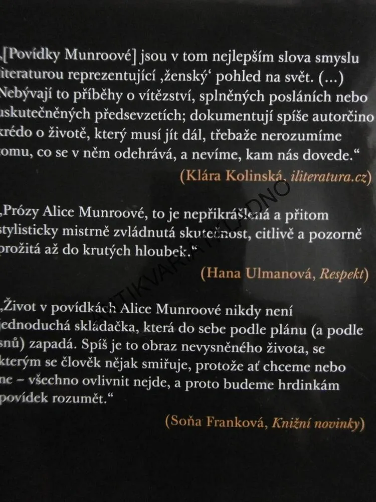 ÚTĚK, ALICE MUNROOVÁ, **an