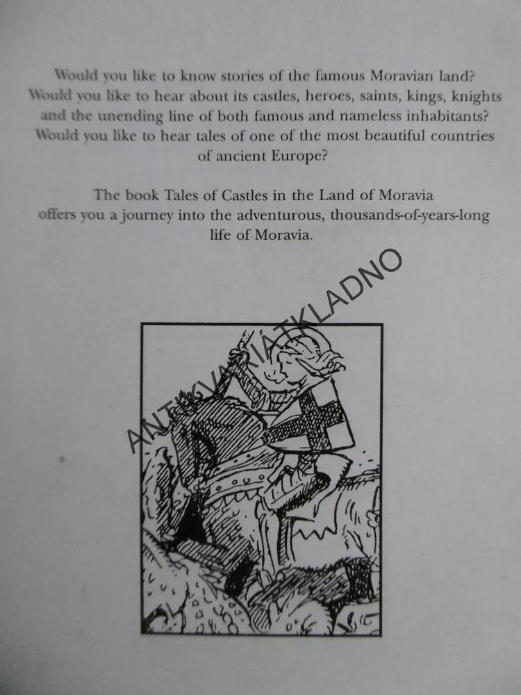 TALES OF CASTLES IN THE LAND OF MORAVIA, EDUARD PETIŠKA, ANGLICKY, **an 