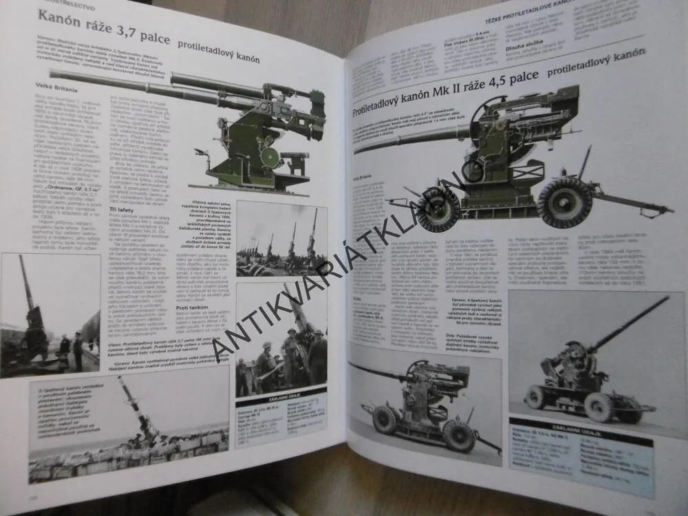DĚLOSTŘELECTVO, NEJVÝZNAMĚJŠÍ TYPY DĚLOSTŘELECKÝCH ZBRANÍ OD ROKU 1914 DO SOUČASNOSTI, , **an