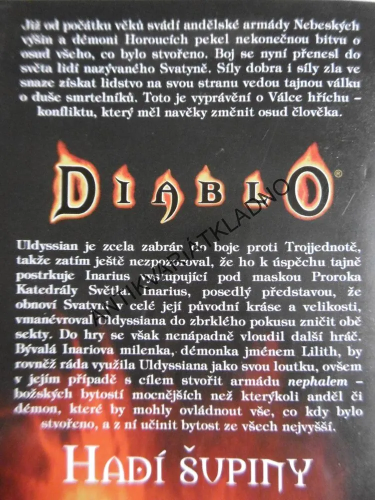 DIABLO, HADÍ ŠUPINY, RICHARD A.KNAAK, **an