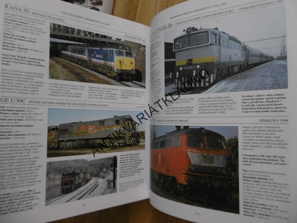 ENCYKLOPEDIE LOKOMOTIV A VLAKŮ, ŽELEZNICE, OD R 1825,