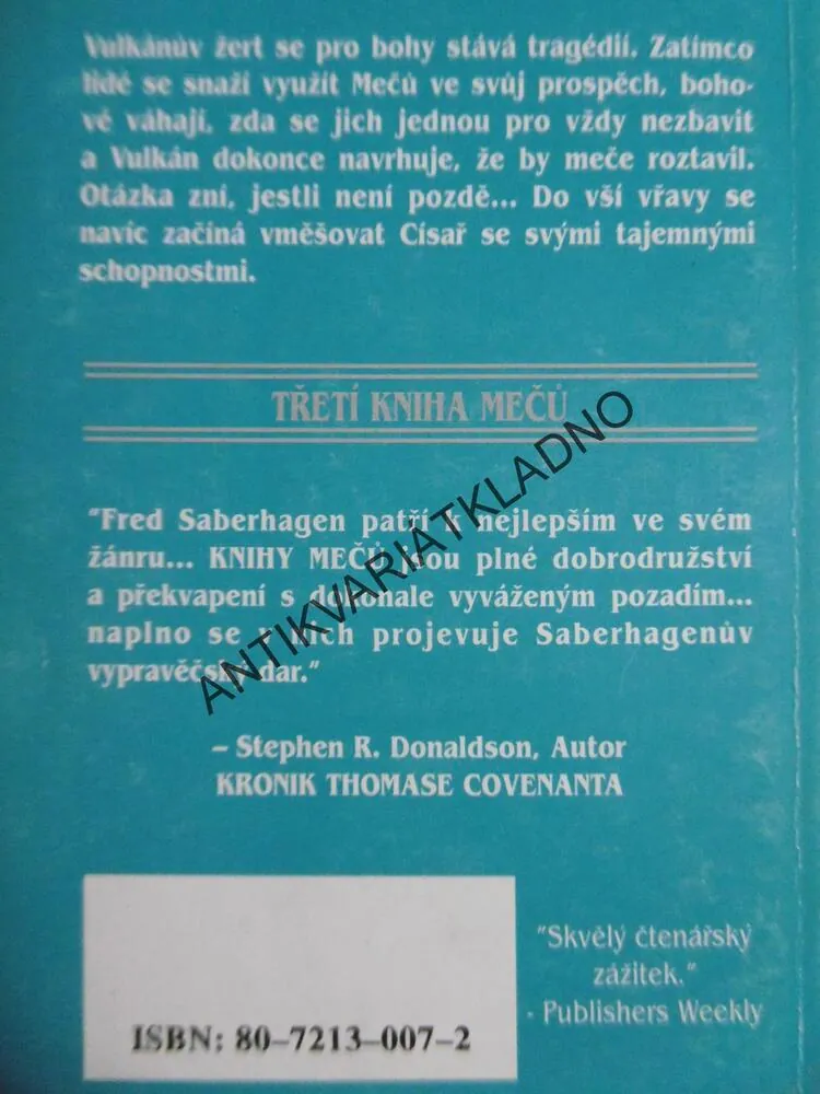 PRVNÍ KNIHA MEČŮ, 1-3, FRED SABERHAGEN, **an