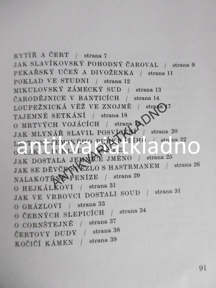 O STŘÍBRNÉ PODKOVĚ, POVĚSTI Z JIŽNÍ A JIHOZÁPADNÍ MORAVY