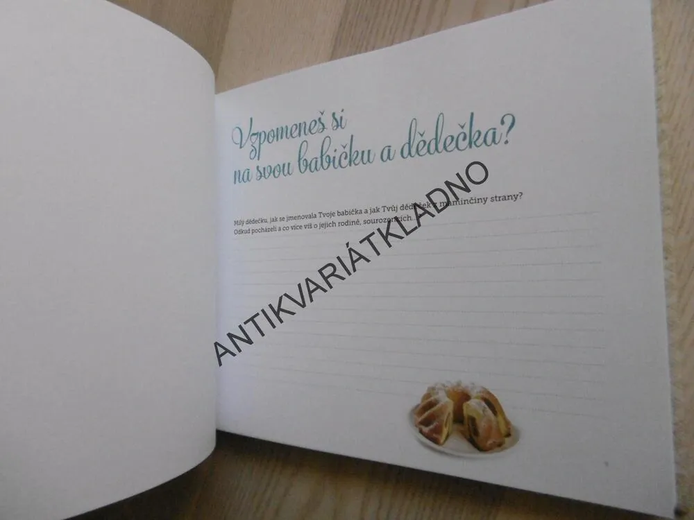 DĚDEČKU, VYPRÁVĚJ, KNIHA PRO UCHOVÁNÍ VZPOMÍNEK, ALBUM, **an