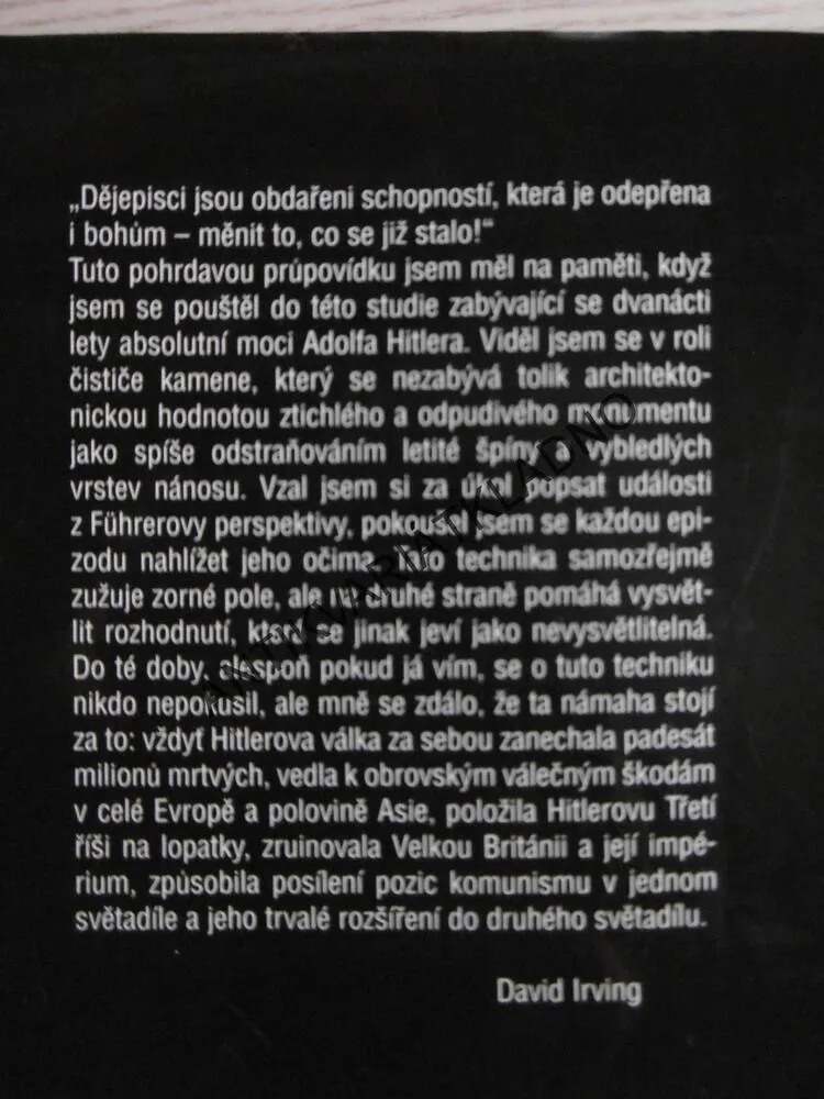 HITLEROVA VÁLKA A VÁLEČNÁ STEZKA LET 1933-45, DAVID IRVING, **an