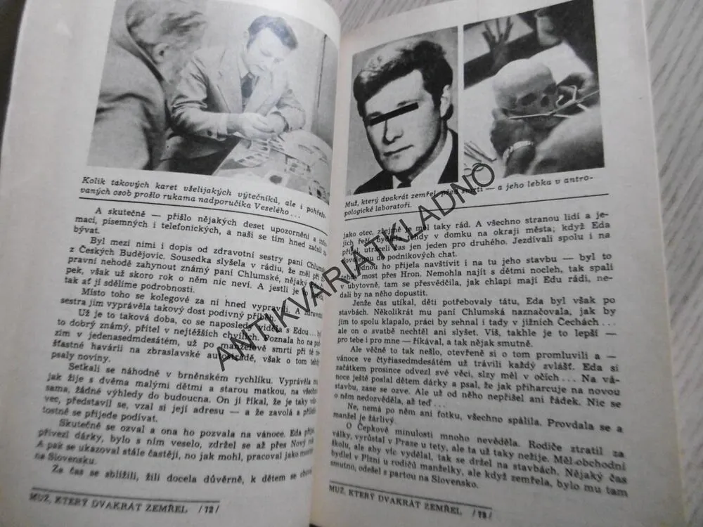 MUŽ, KTERÝ DVAKRÁT ZEMŘEL, I.M. JEDLIČKA, **an