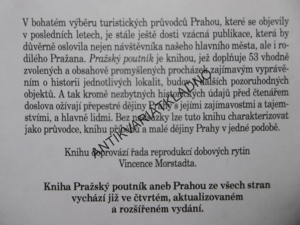 PRAŽSKÝ POUTNÍK ANEB PRAHOU ZE VŠECH STRAN, VLADISLAV DUDÁK, ** an