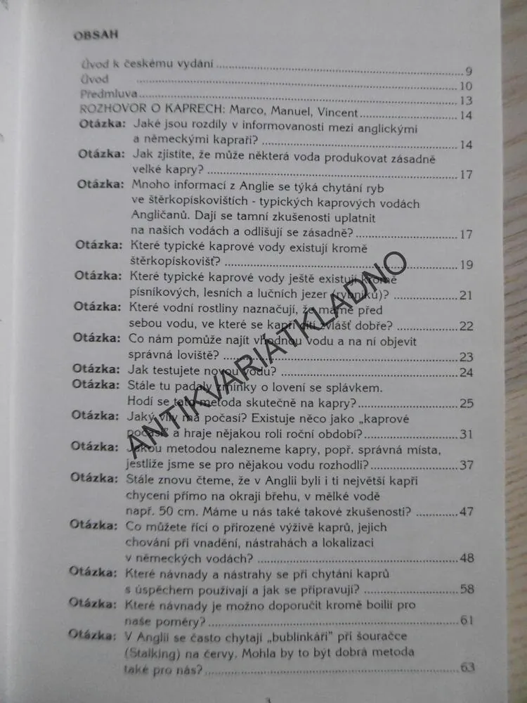 KAPŘI, MODERNÍ METODY CHYTÁNÍ KAPRŮ, VINCENT KLUWE-YORCK, ** an