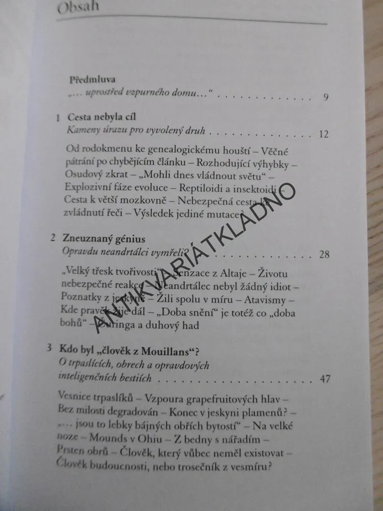 OTAZNÍKY KOLEM PŮVODU ČLOVĚKA, HARTWIG HAUSDORF, **an