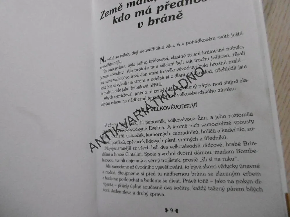 O PRINCEZNĚ NA KLÍČEK, JOSEF HANZLÍK, **an
