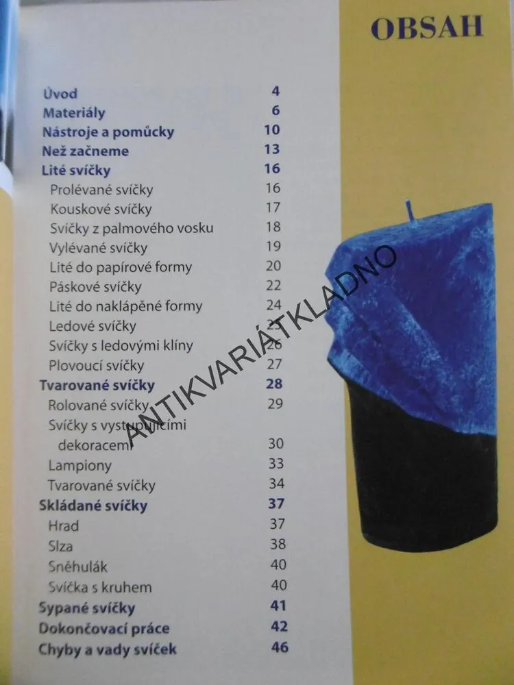 SVÍČKY, JAROSLAV ŠABATKA, **an