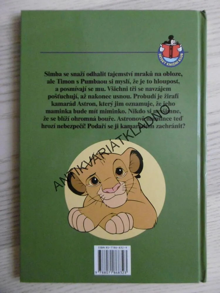 SIMBA A VELKÁ VODA, DISNEY, **an