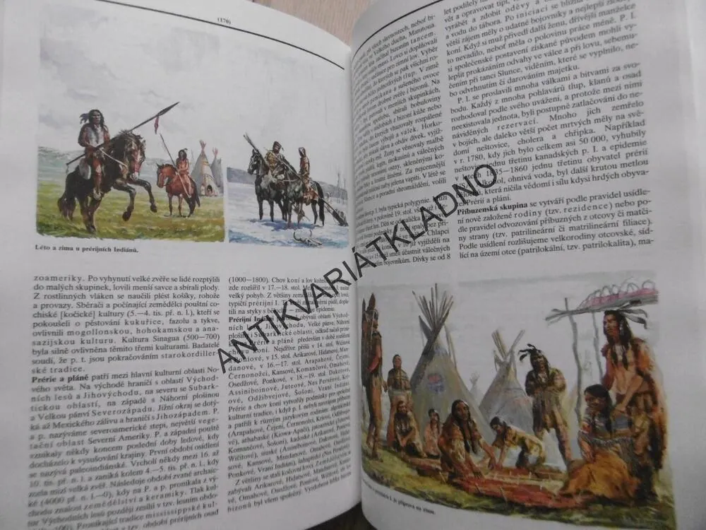 INDIÁNSKÁ ENCYKLOPEDIE, INDIÁNI TŘÍ AMERIK, MNISLAV ZELENÝ, **an