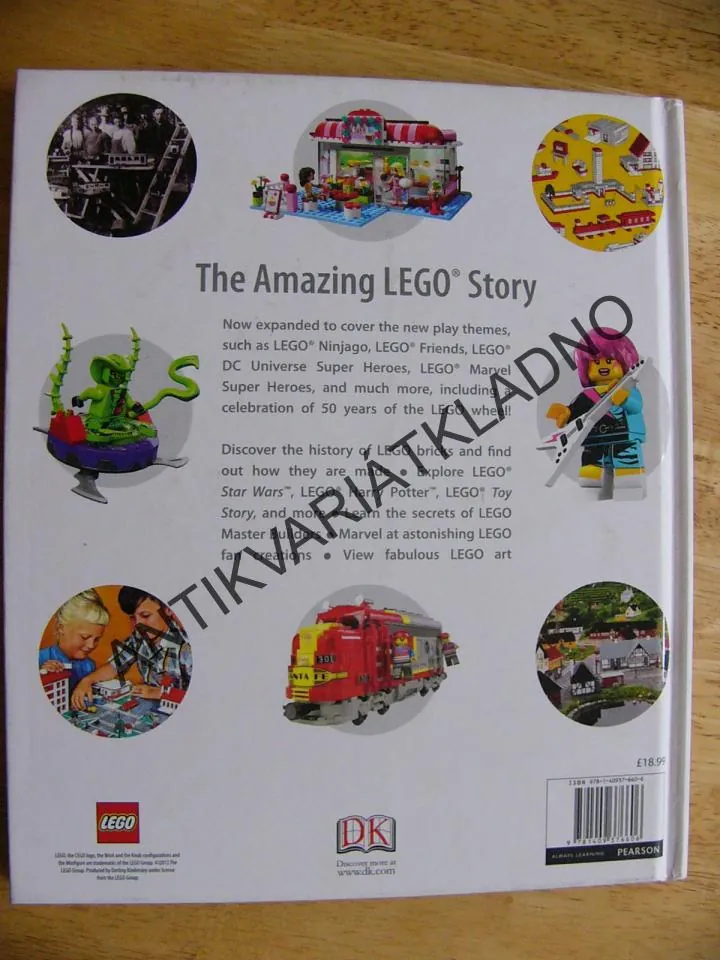 THE LEGO BOOK, KNIHA, STAVEBNICE DĚTSKÁ ANGLICKY, **an