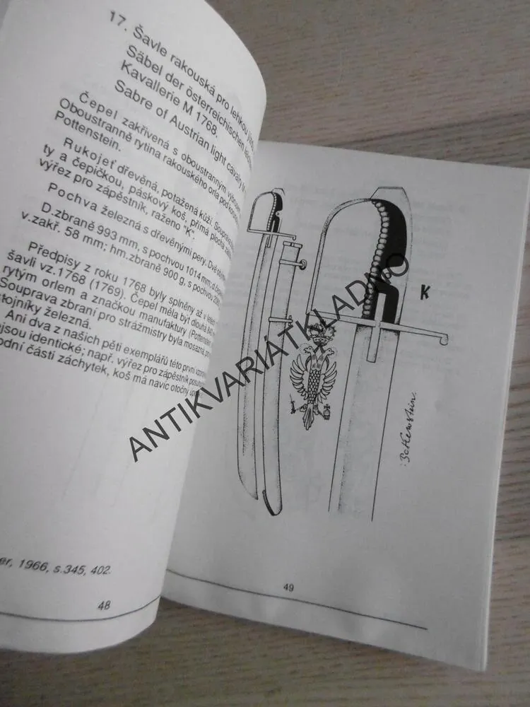 CHLADNÉ ZBRANĚ, ŠAVLE HABSBURSKÉ MONARCHIE 16.-20. STOL., PETR KONOPISKÝ, PETR MOUDRÝ