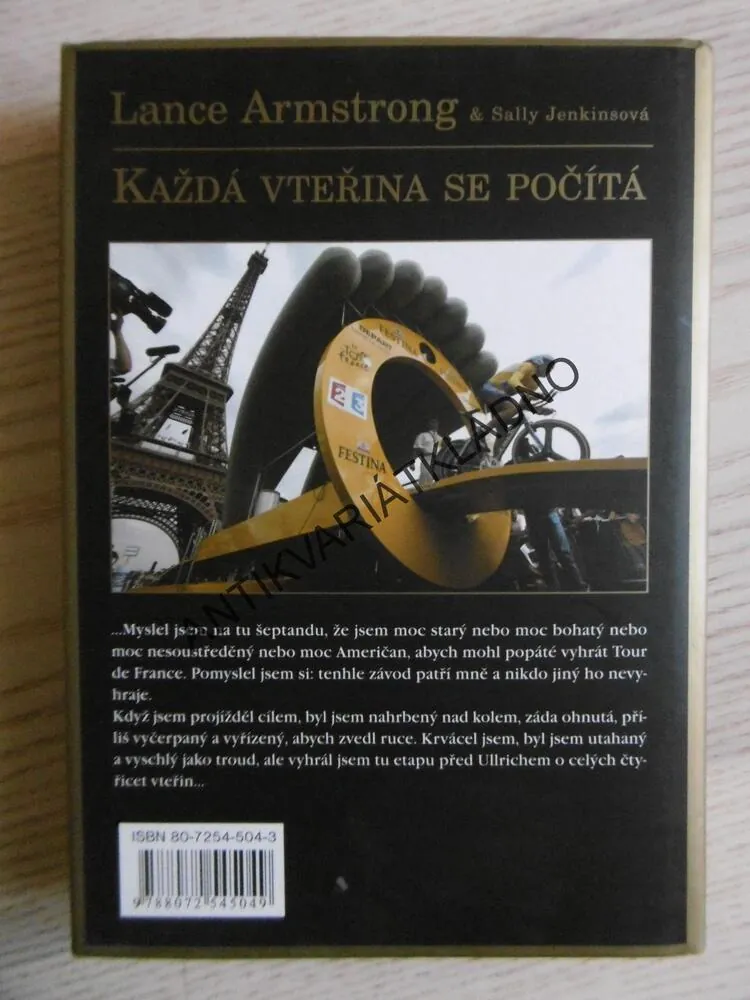 KAŽDÁ VTEŘINA SE POČÍTÁ, LANCE ARMSTRONG, SALLY JENKINSOVÁ, **an