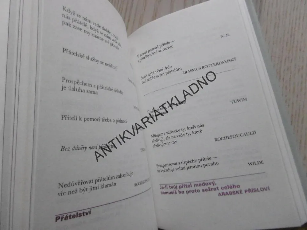 VÝROKY SLAVNÝCH, **an