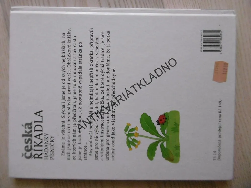 ČESKÁ ŘÍKADLA HÁDANKY PÍSNIČKY, MOTLOVÁ, VYBÍRALOVÁ, **an
