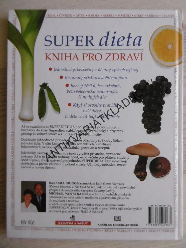 SUPER DIETA, KNIHA PRO ZDRAVÍ, MICHAEL VAN STRATEN, **an