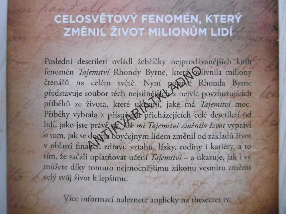 SECRET JAK MI TAJEMSTVÍ ZMĚNILO ŽIVOT, RHONDA BYRNE, **an