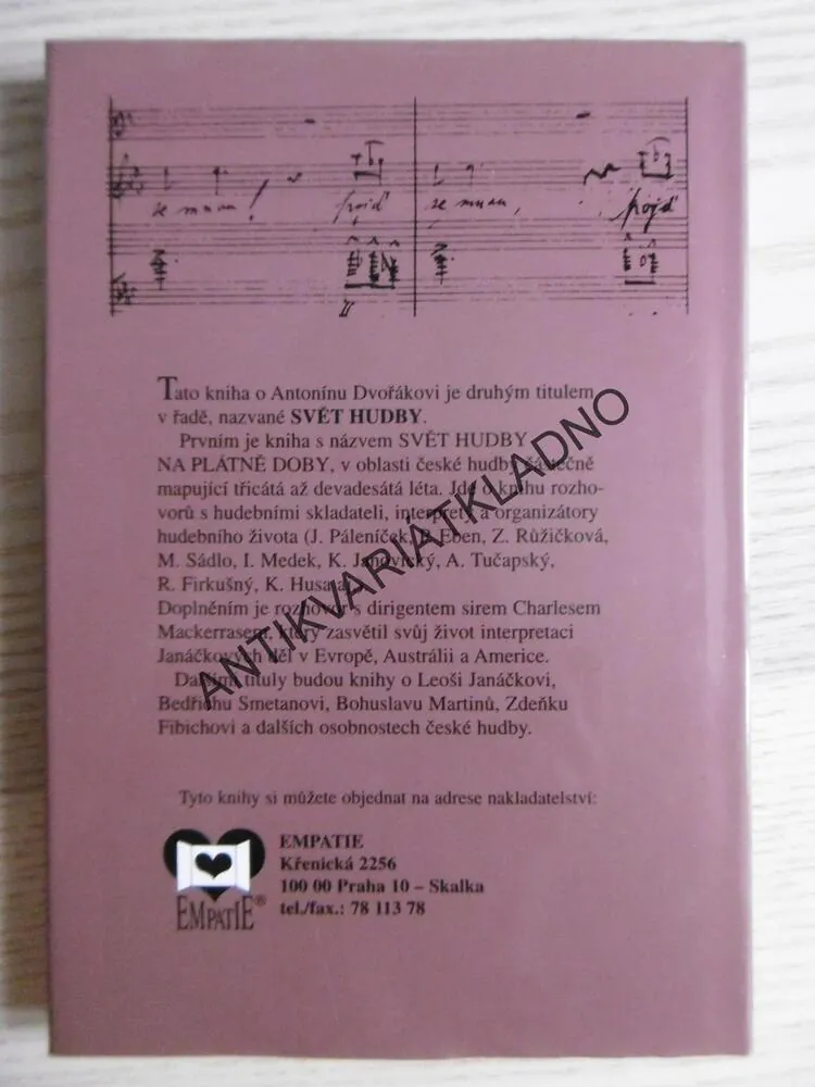 ŽITÝ ŽIVOT, ANTONÍN DVOŘÁK, SVĚT HUDBY, **an