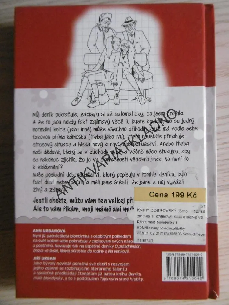 DENÍK MALÉ BLONDÝNKY, 5., TAJEMSTVÍ STARÉ HROBKY, JIŘÍ URBAN, URBANOVÁ, **an