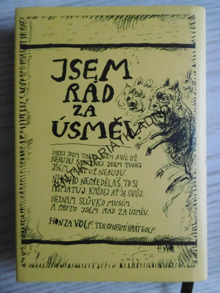 JSEM RÁD ZA ÚSMĚV, HONZA VOLF, **an