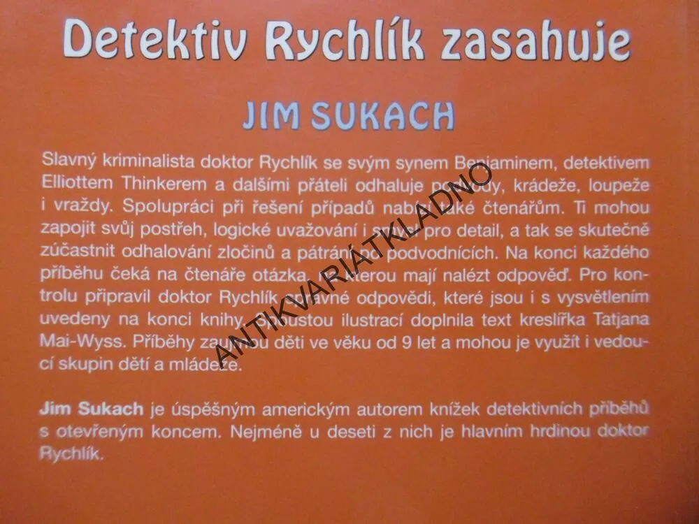 DETEKTIV RYCHLÍK ZASAHUJE, JIM SUKACH, **an