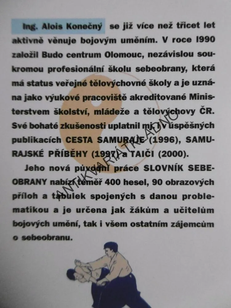 SLOVNÍK SEBEOBRANY JI-JITSU, ALOIS KONEČNÝ, **an