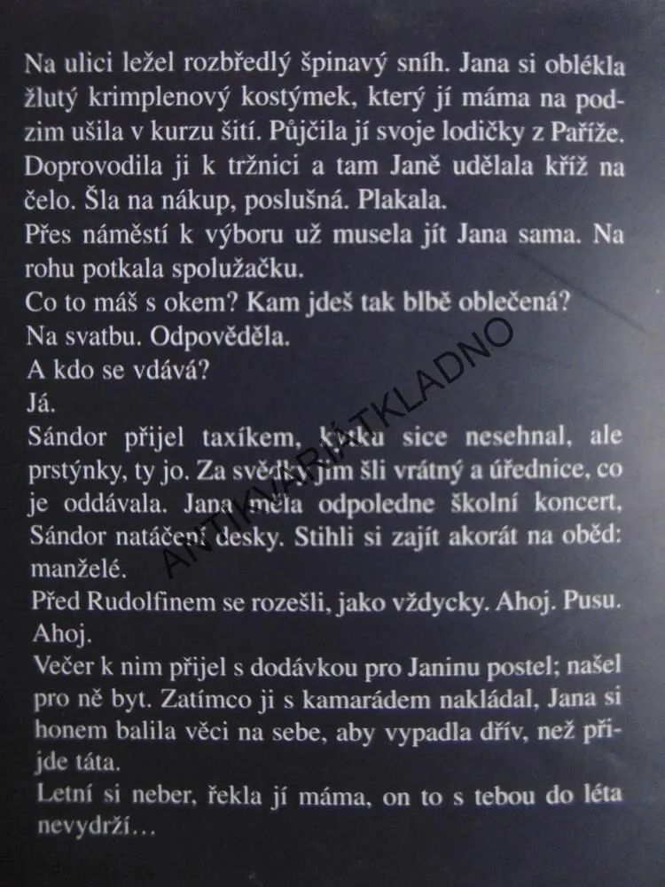 ŠÍLENĚ SMUTNÉ POVÍDKY, TEREZA BOUČKOVÁ, **an