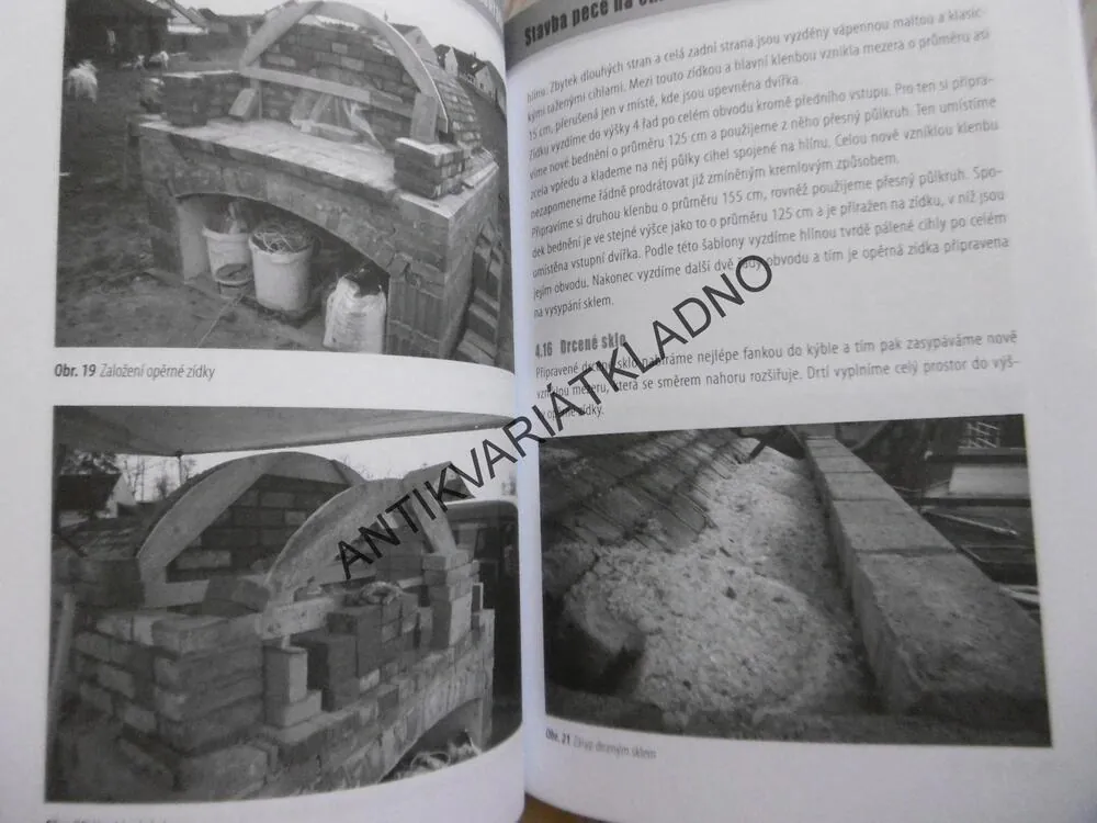 STAVBA PECE NA PIZZU A CHLEBA V DOMĚ I V ZAHRADĚ, JAROSLAV ZÁVACKÝ, **an