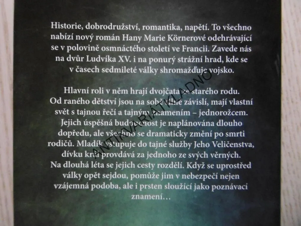 ZNAMENÍ JEDNOROŽCE, HANA MARIE KÖRNEROVÁ, **an