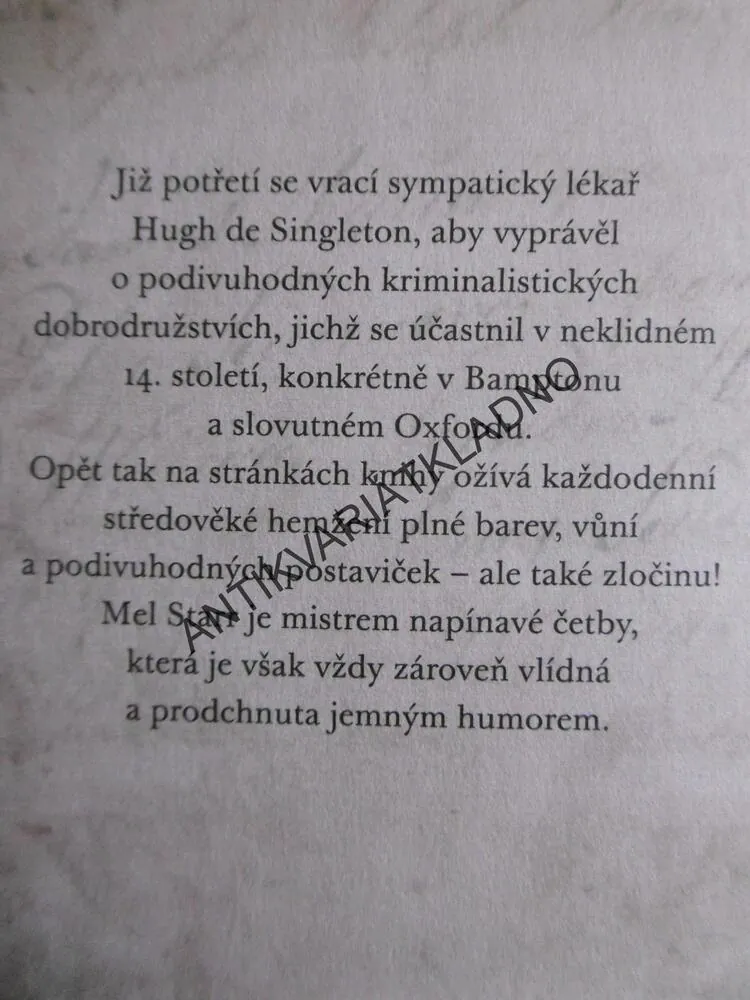 INKOUSTOVÁ STOPA, MEL STARR, **an