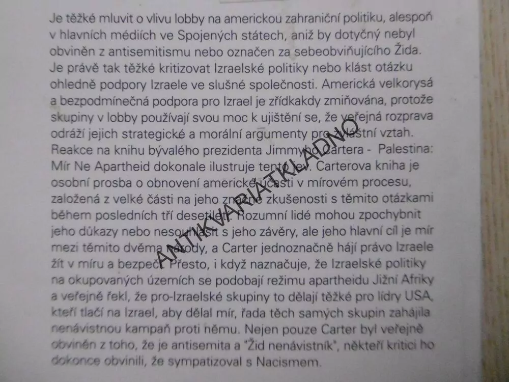 IZRAELSKÁ LOBBY A AMERICKÁ ZAHRANIČNÍ POLITIKA, JOHN J. MEARSHEIMER, STEPHEN M. WALT, **an