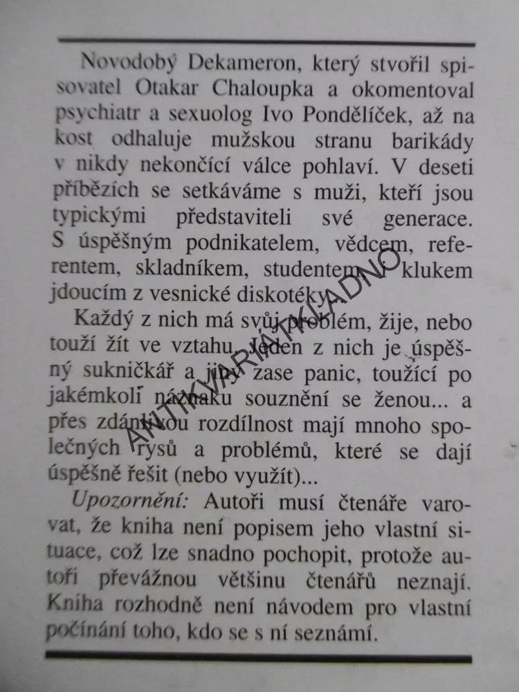 DONCHUÁNI A TI DRUZÍ, OTAKAR CHALOUPKA, IVO PONDĚLÍČEK, **an