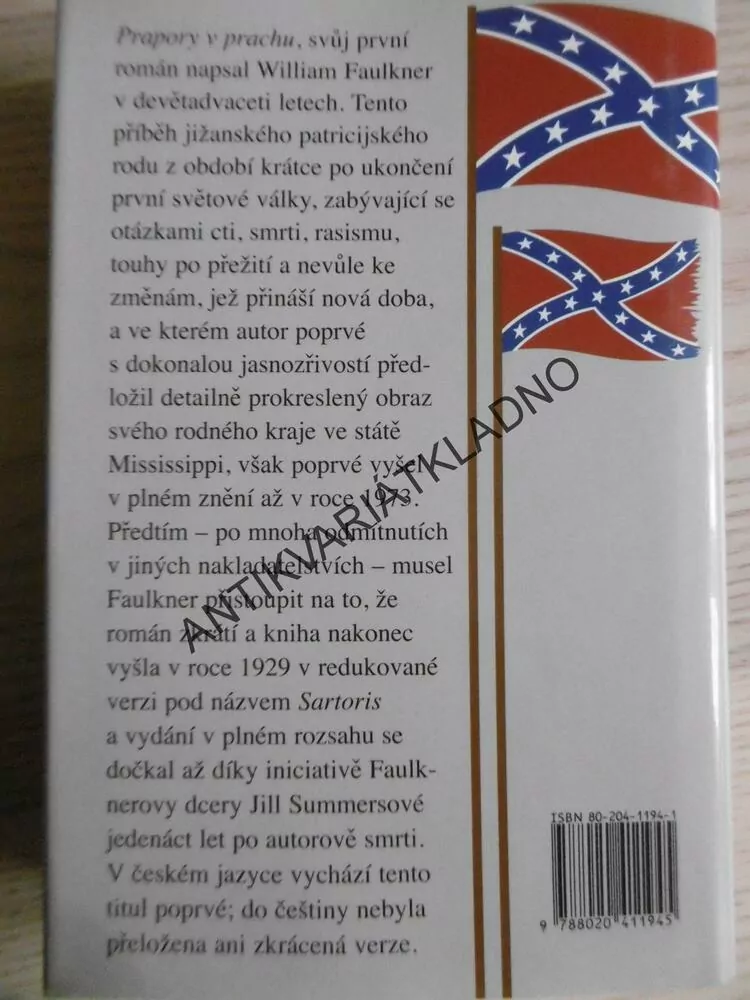 PRAPORY V PRACHU, WILLIAM FAULKNER, **an