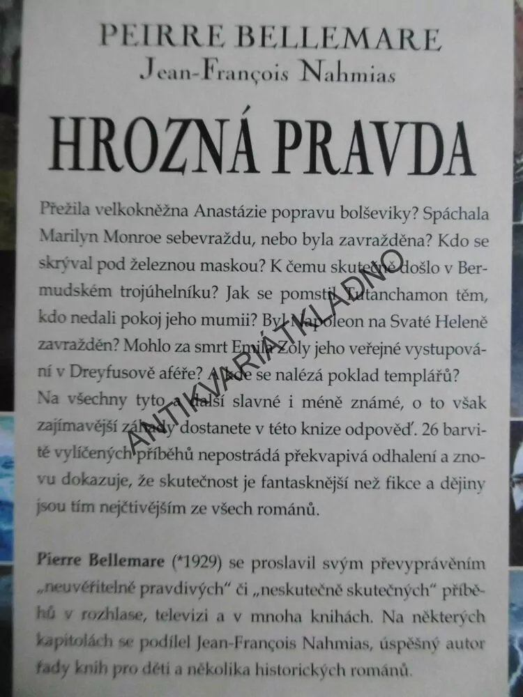 HROZNÁ PRAVDA, DOKUMENTACE FRANCINE VINCENTOVÁ, **an