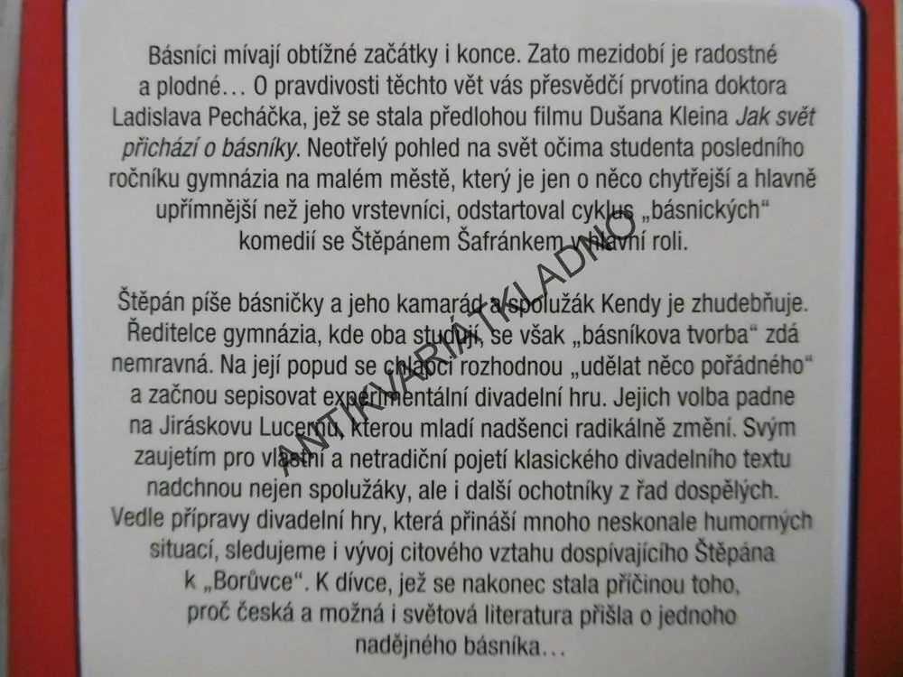 AMATÉŘI, JAK SVĚT PŘICHÁZÍ O BÁSNÍKY, LADISLAV PECHÁČEK, **an