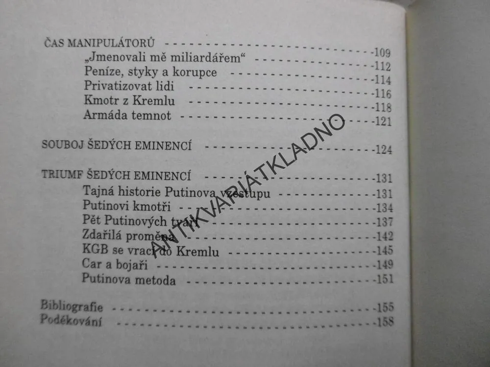 ŠEDÉ EMINENCE RUSKÉ POLITIKY, OD RASPUTINA K PUTINOVI, VLADIMIR FÉDOROVSKI, **an