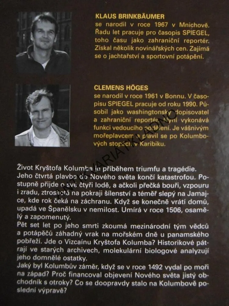 POSLEDNÍ PLAVBA, PŘÍPAD KRYŠTOF KOLUMBUS, CLEMENS HÖGES, **an