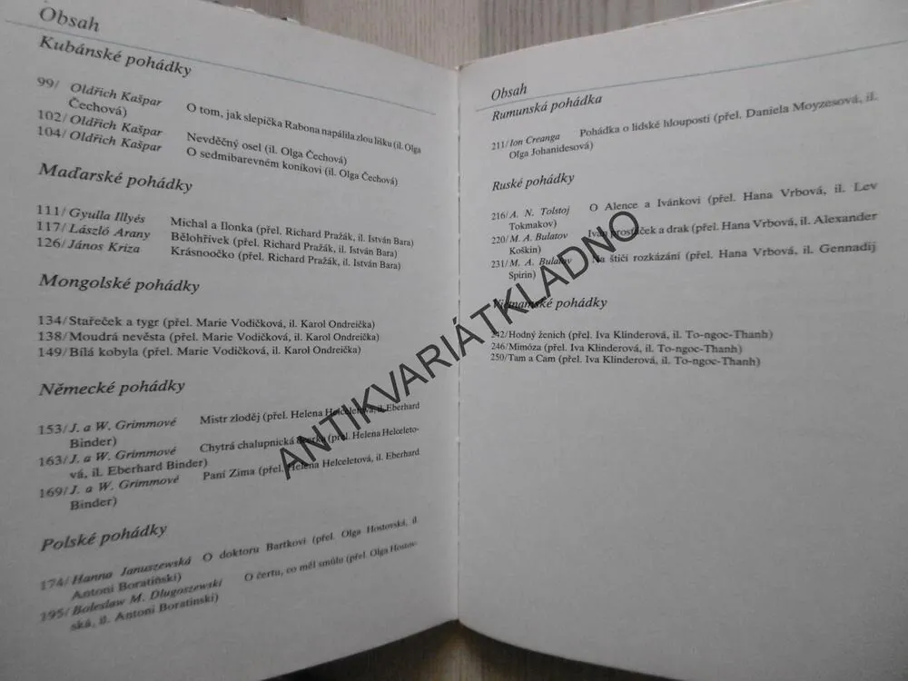 POHÁDKY Z BLÍZKA I DÁLI, **an