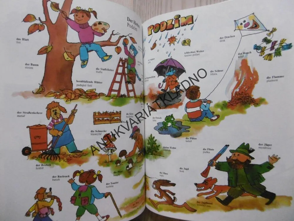 OBRÁZKOVÁ KNÍŽKA BILDERBUCH, JAZYK HROU, JOSEF ŠVARC, M.SVOBODA, **an