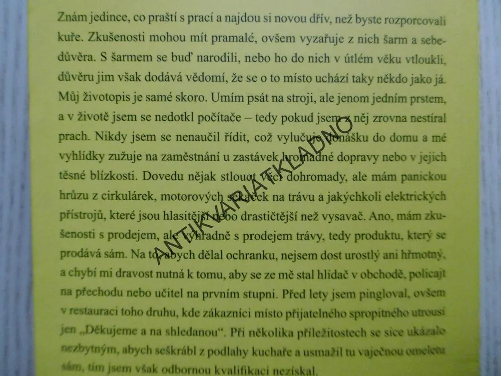 NAHÁČ, DAVID SEDARIS, **an