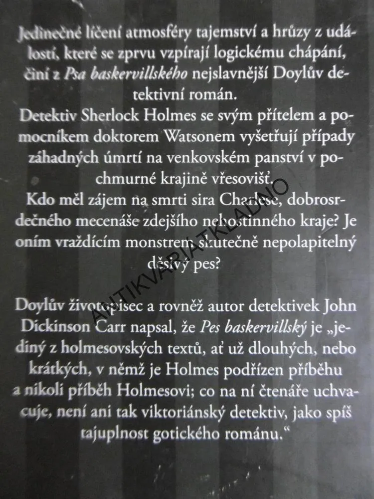 PES BASKERVILLSKÝ, SIR ARTHUR CONAN DOYLE, **an