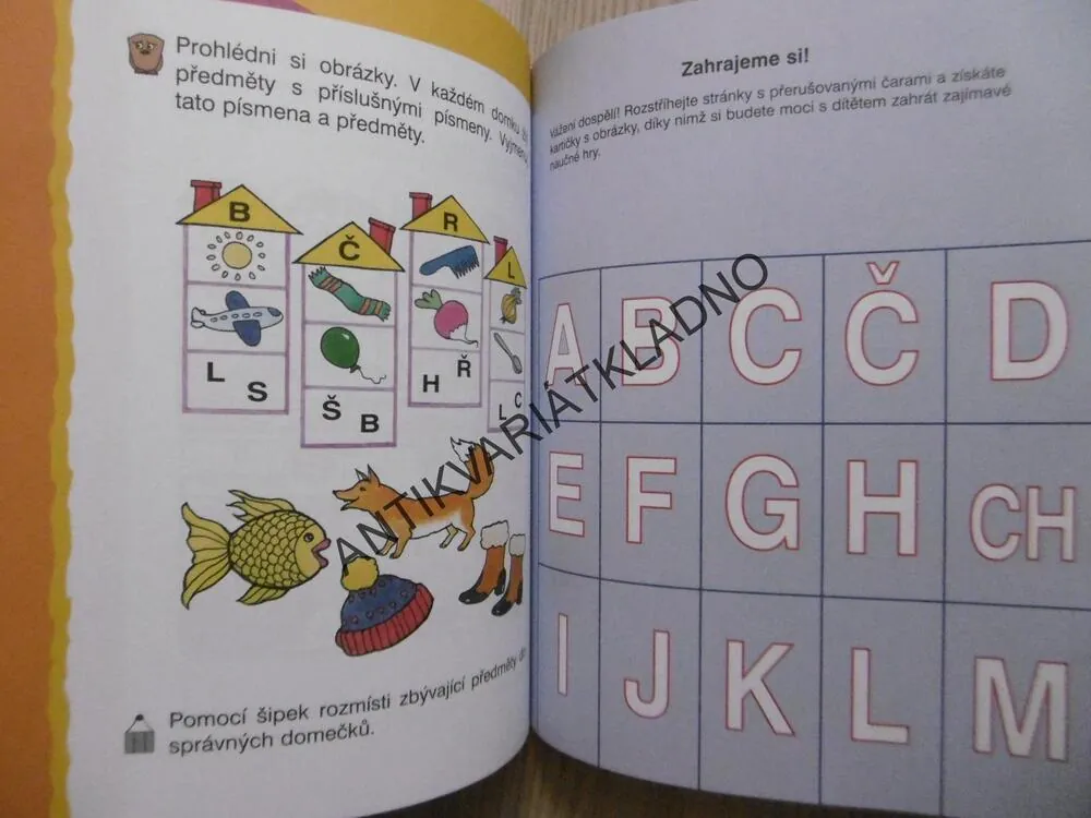 PRVNÍ ÚKOLY, UČÍME SE ČÍST, VYPRÁVĚT A PŘIPRAVUJEME SE NA PSANÍ, PŘEDŠKOLNÍ VÝCHOVA, **an