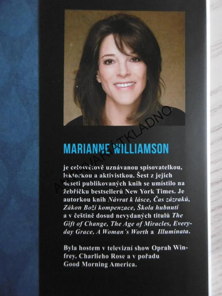 OD SLZ K VÍTĚZSTVÍ, MARIANNE WILLIAMSON, **an