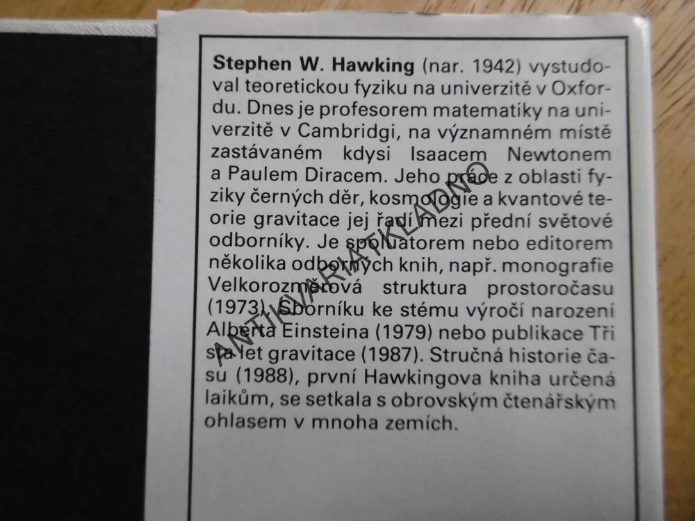 STRUČNÁ HISTORIE ČASU, STEPHEN W.HAWKING, EDICE KOLUMBUS